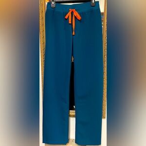 Figs Livingston Peacock Blue scrub pants - XS